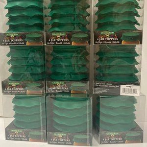 Granite Ware Silicone Canning Jar Toppers Lid Standard Green 9 Packs Reusable